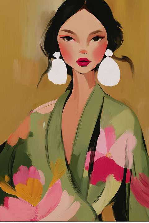 Olive Kimono